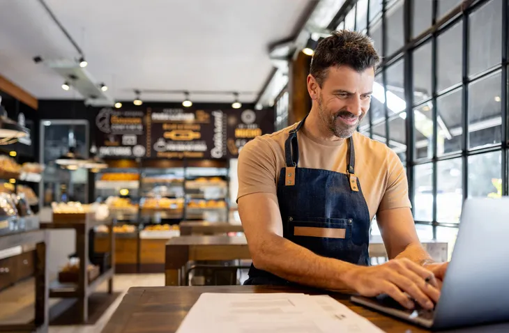 A business owner looking up how to calculate accelerated depreciation.